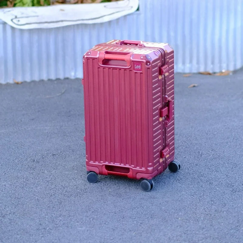 20-Zoll-Rollgepäck für die Kabine, multifunktionaler Reisekoffer, Passwortsperre, omnidirektionales Rad, Rollgepäckkoffer.