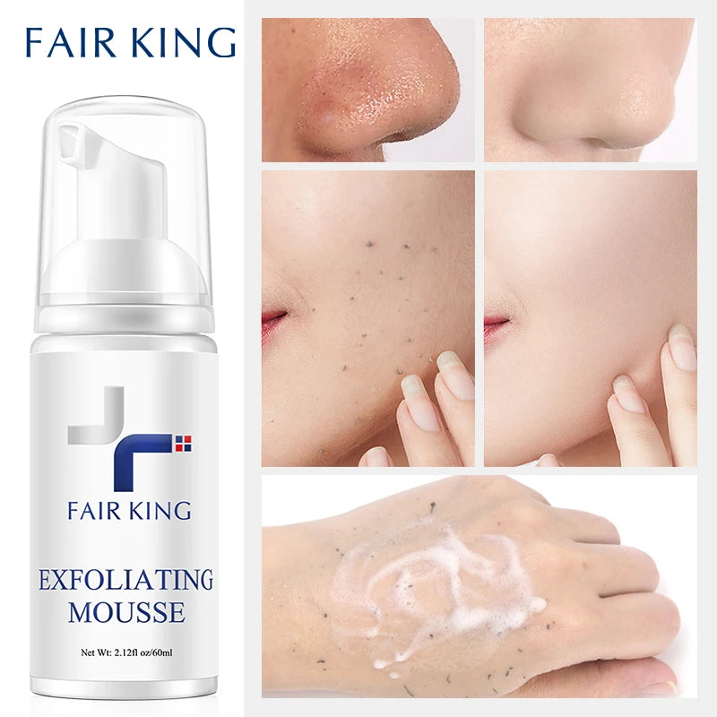 Facial Exfoliating Mousse Peeling Gel Face Scrub Deep Remove Cleaning All Skin Types Smooth Moisturizing Skin Exfoliator Cream.