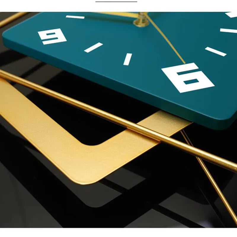 3D Nordic quadratische Schaukel Wanduhr Wohnzimmer Minimalistischen Hause Dekoration Licht Luxus Hängen Uhr Wand Dekor Uhren