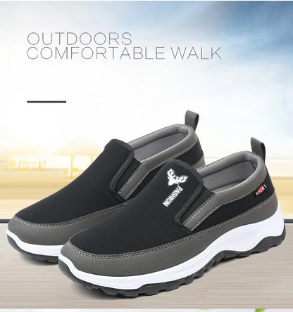 Men's Shoes Casual Sneakers Summer Breathable Mesh Waterproof Outdoor Slip On Flats Affordable Free Shipping Shoes.
