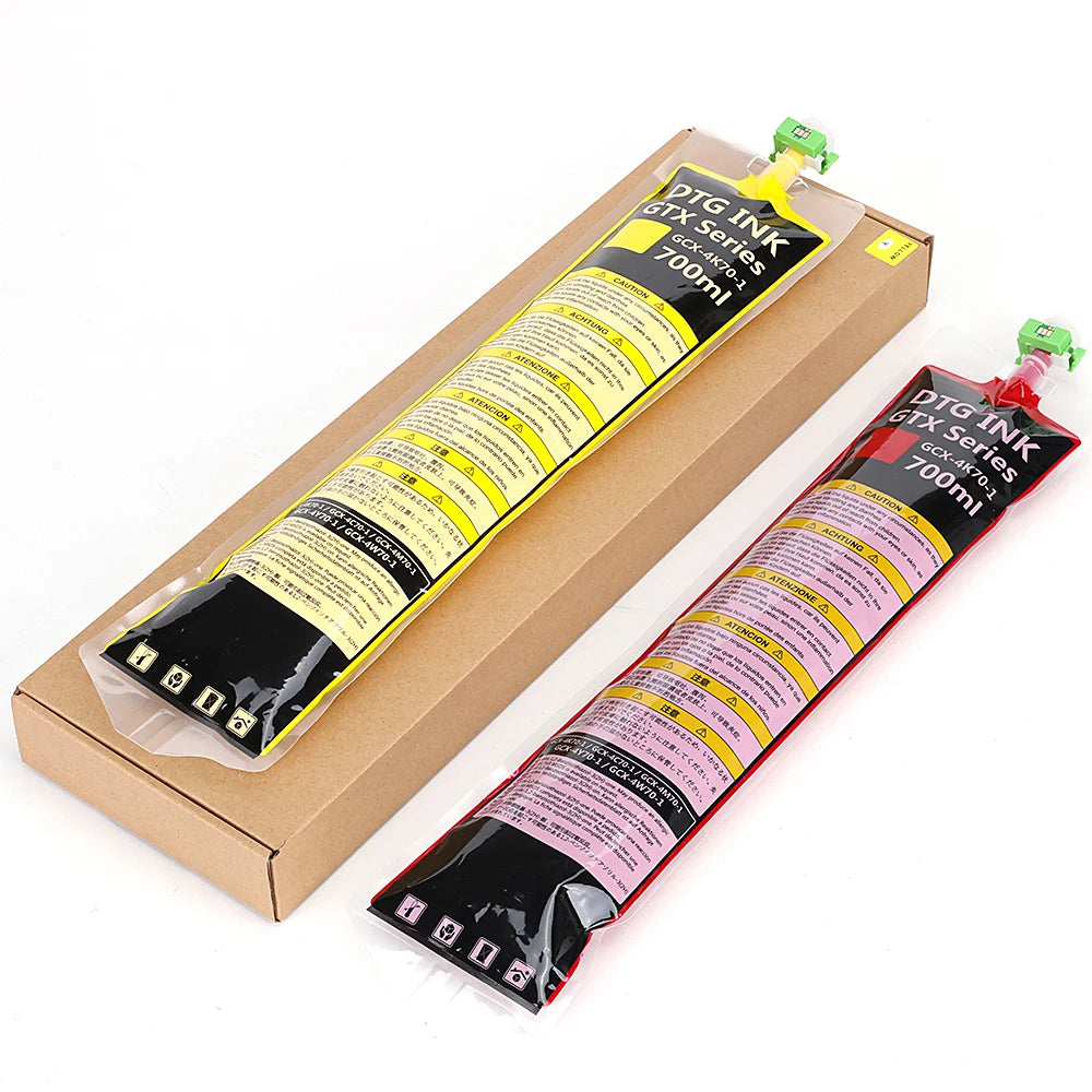 Winnerjet GTX ink bag 700ml High quality DTG Textile ink For Brother GTX-422 GTX-423 GTX-425 GTX-600 GTX PRO GTX Brother printer.