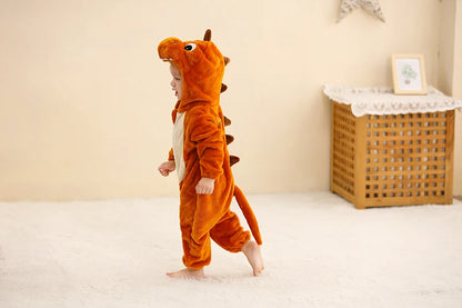 MICHLEY Winter Baby Strampler Mit Kapuze Flanell Cosplay Kleinkind Infant Kleidung Insgesamt Bodys Overall Kostüm Für Kinder Mädchen Junge