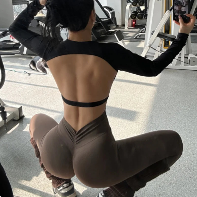 High-end Yoga Pants Women Fitness Leggings High elastic Sports Pants Push UP Tights Running Leggings Breathable Gym Leggings.