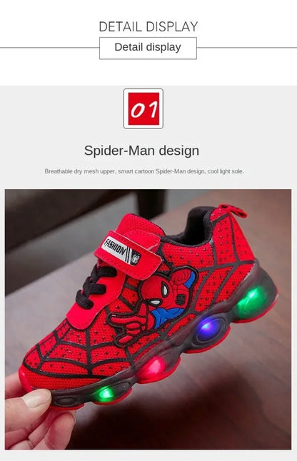Autumn children's shoes, children's luminous shoes, men's and women's running shoes, baby flashing shoes, LED lights, sneakers.