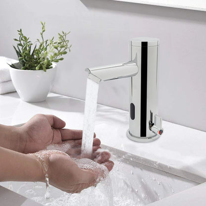 Automatic Infrared Sensor Water Faucet Non-Contact Washbasin Tap, for Kitchen, Bathroom Cold and Hot Water Faucet