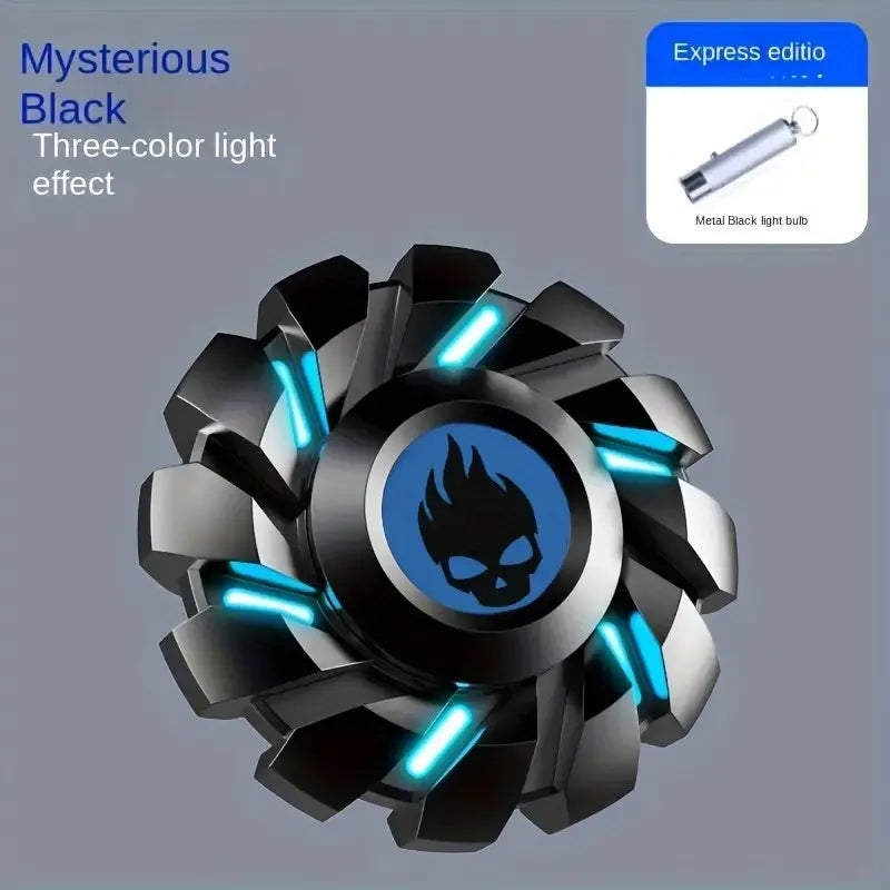 Luminous Fidget Spinner EDC Metal High-grade Stress Relief Rainbow Light Fingers Toy For Children Adult Fast Delivery Products.