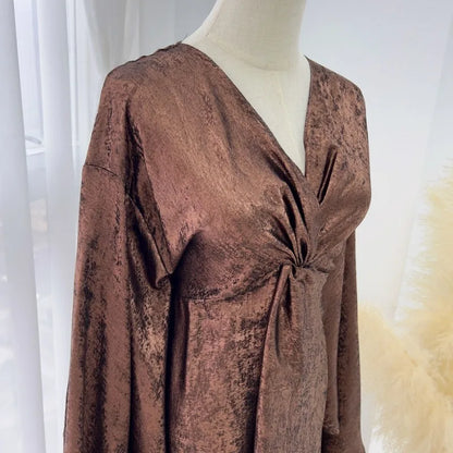 Eid Saudi Arabia Muslim Modest Dress for Women Islam Dubai Abaya Luxury Holiday Party Jalabiya Kebaya 2024 Turkey Kaftan Gown