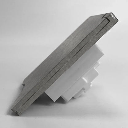 Wandmontage 1 Gang 2 Gang 8 mm Edelstahl-Panel-Buchse 13 A Schalter Computersteckdose Telefonsteckdose Thai US UK EU Frankreich.