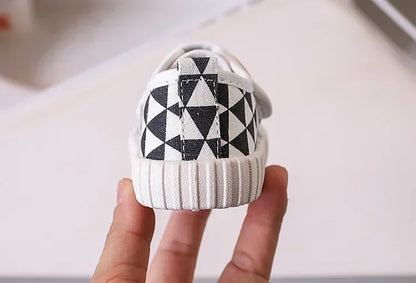 Fashion Children Shoe Versatile Canva Shoe 2025spring Autumn New Boy Shoe Flat Casual Shoes Simple Girl Shoes Comfort Baby Shoes