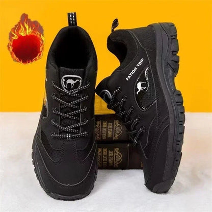 Outdoor Men Hiking Shoes New Male Sneakers Non-slip Male Ankle Boots Lightweight Men Walk Shoes Winter Fur Shoes Tenis Masculino.