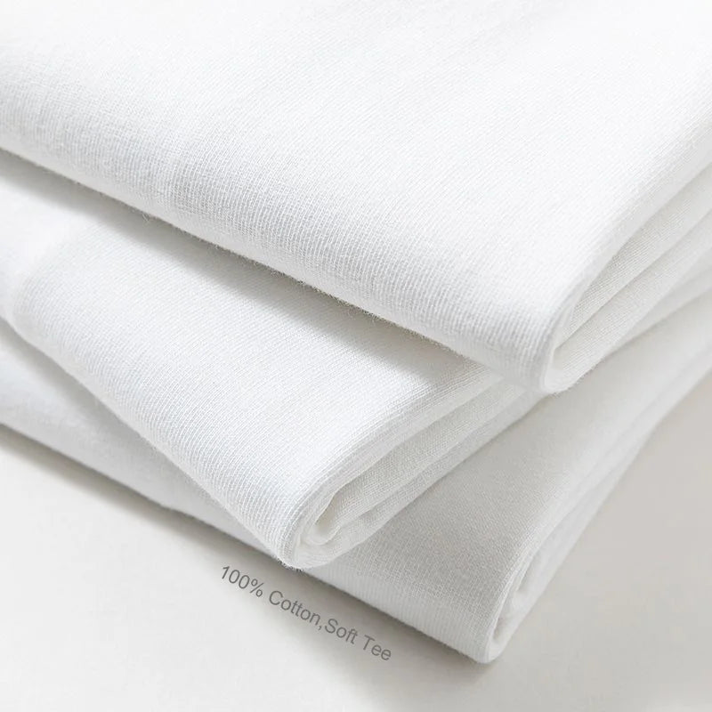 Men's T-Shirts,100% Cotton Soft,V-Neck Fashion Male Tops Tees,Short Sleeve Tee Shirt for Men Black White.