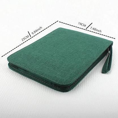 48 /24/10 Slots Fountain Pen Case, Canvas Pen Holder Display Pouch Bag Storage Large Capacity Waterproof.