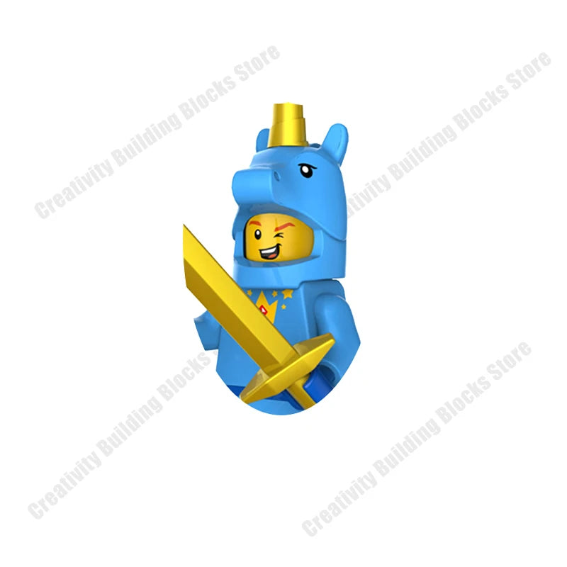 New Hot Series Gray Shark Boy Girls 3D Model DIY Building Bload Toys Classic Movie Children's Toys Gifts