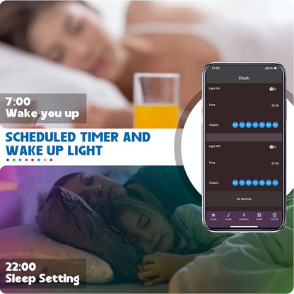 RGB-LED-Streifenlichter, 5 m, 10 m, 20 m, 30 m, LED-Raumlicht mit APP-Steuerung, flexibles Band, Luces-LED-Band für Zimmer, Schlafzimmer, Dekoration.