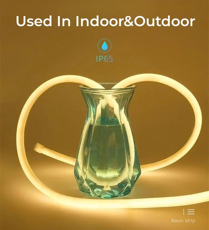 Round Flexible LED Neon Rope Lamp Silicone Tube 180/270/360° Tape Lamp Diffuser For WS2811 WS2815 Outdoor Decor Neon Strip Light.