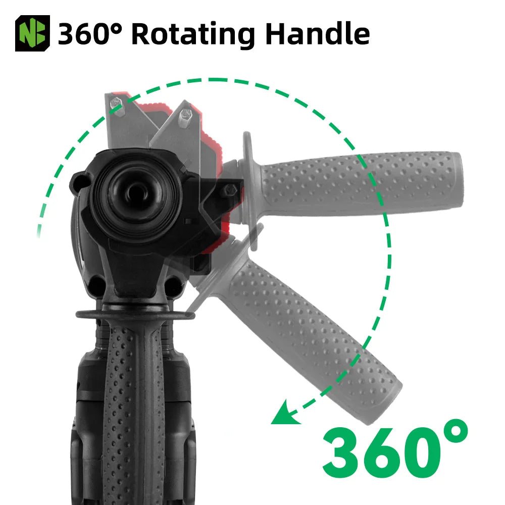 1680W 26MM Bürstenlosen Elektrischen Bohrhammer Multi-funktion Bohren Hammer Schlagbohrmaschine Power Tool Für Makita Batterie pin