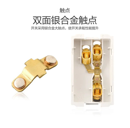 Gold 13A UK Stecker USB Steckdose, Haushalt elektrische licht schalter, universal 5 loch Dual Buchse mit USB Ladegerät, AC110-250V