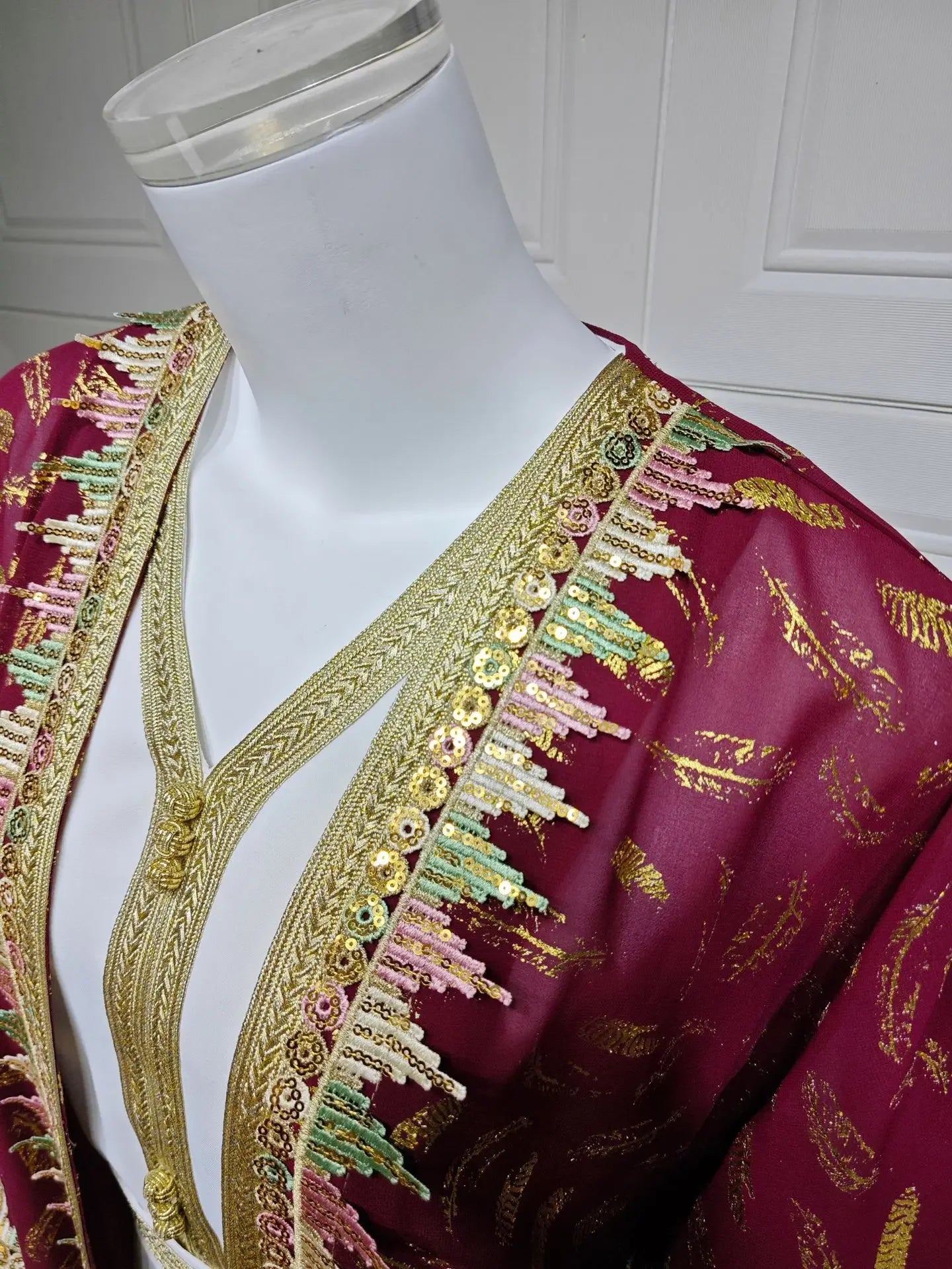 Muslim Abaya 3 Piece Set Women Party Dresses Cardigan Robe Sashes Suit Bronzing Jalabiya Ramadan Morocco Dubai Kaftan Vestidos