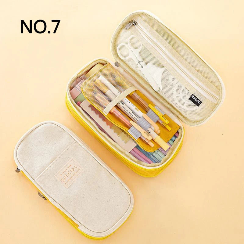 Kreatives Federmäppchen, großes Fassungsvermögen, doppellagig, CPC-Zertifizierung, sicheres Material, Schultasche, Schreibwaren für Mädchen