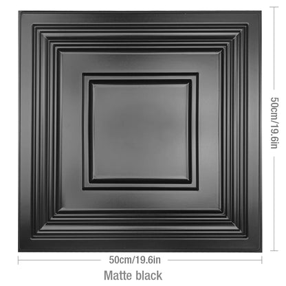 4pcs/ 50x50cm 3D Wall Panels Indoor Wall Decoration for Living Room Bedroom Hotel Office Mural Tile-Panel-Mold 3D Wall Sticker