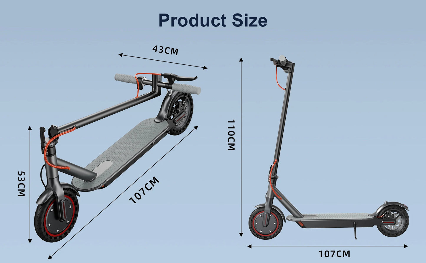 AOVOPRO ES80 500W Electric Scooter for Adults 35KM Long Range 31KM/H Fast Speed Folding Electric Scooter 8.5 Inch Smart Escooter.