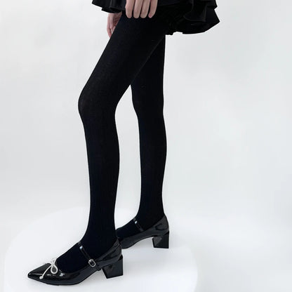 30% Wool Women Pantyhose Autumn Winter Comfortable Tights Girls Basic Bottom Leggings Long Stockings Black White Brown Grey