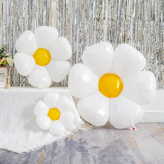 10/1PCS Weiß Gänseblümchen Blume Ballon Multi Größe Sonnenblumen Folie Ballons Helium Ball Kinder Geburtstag Party Baby Dusche dekoration.