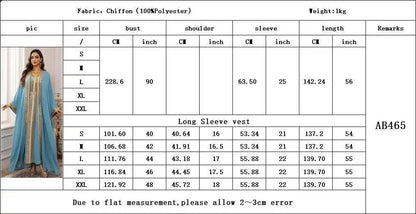 2PCS Muslimische Frauen Luxus Kimono Strickjacke Innere Kleid Set Dubai Abaya Kaftan Marokko Abend Party Kleid Djellaba Eid Jalabiya Neue.