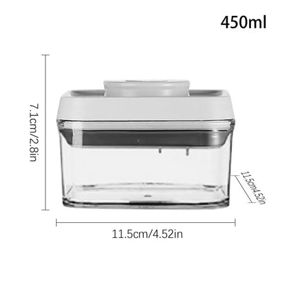 Cereal Container Kitchen Airtight Jars Clear Stackable Sealed Jar for Rice Pet Food Home Bakers Pantry Organizers Dried Fruits.