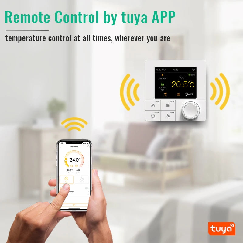 Tuya WIFI Thermostat Electric/Water/Gas Boiler Floor Heating Control Temperature Remote Controller Smart Life Google Home Alexa.