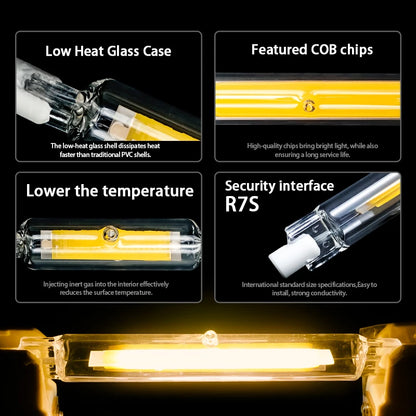 High Power LED R7S Glass Tube COB Bulb Ceramics 110V 220V 78MM 118MM R7s Corn Lamp 5W 10W 20W J78 J118 Replace Halogen Lampadas.