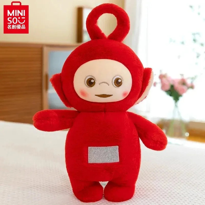 MINISO Teletubbies cartoon doll plush toy soothing doll receiver cute doll decoration boy and girl birthday Halloween gift..