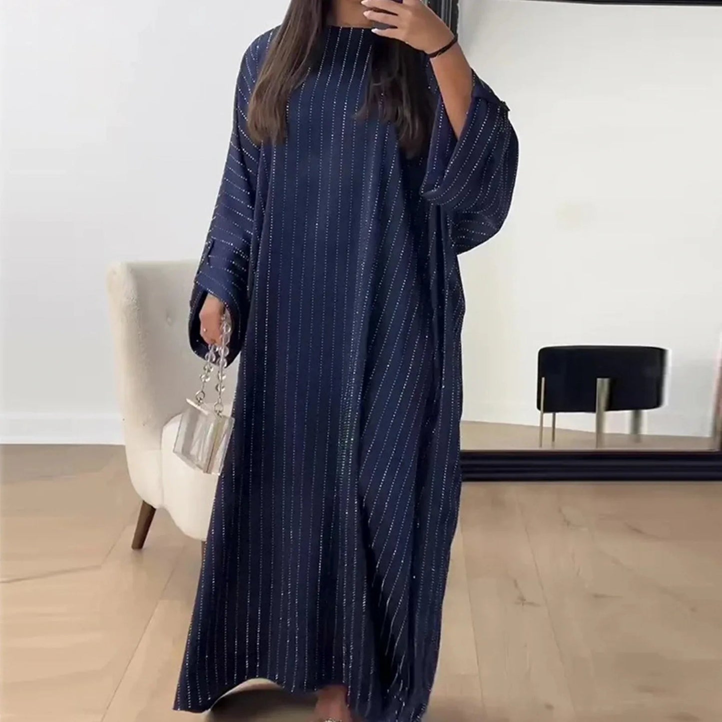2024 Luxus Dubai Abaya Kleid für Muslimische Frauen Ramadan Eid Saudi-Arabien Party Jalabiya Kleidung Islamische Türkei Modest Lange Robe.