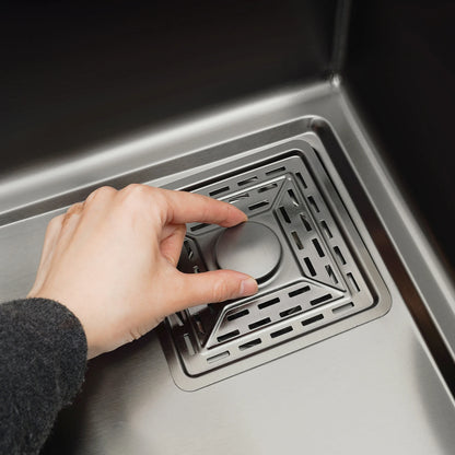 Einschalen Küchenspüle, intelligentes Wasserfallbecken, Arbeitsplatte, Küchenspüle, 75 x 46 x 22 cm, für Restaurants, Küchen, Utility-Rooms