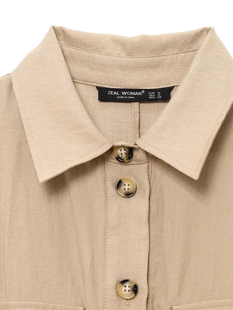 2025 Summer Vintage Casual Chic Women Jumpsuits Solid Sleeveless Belt Wide Leg Bodysuits Fashion Jumpsuit.