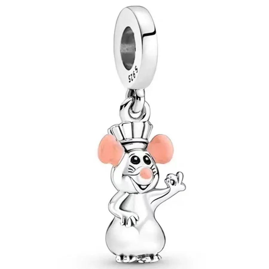 100% 925 sterling silver Disney 100th anniversary charm beads suitable for original DlY bracelet, women's fashion gift