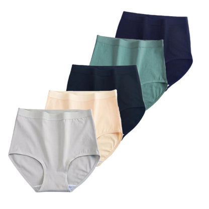 FallSweet 5Pcs/Lot Cotton Panties for Women Plus Size Underwear High Waist Comfortable Female Underpants Sexy Lingerie M-XXXL.