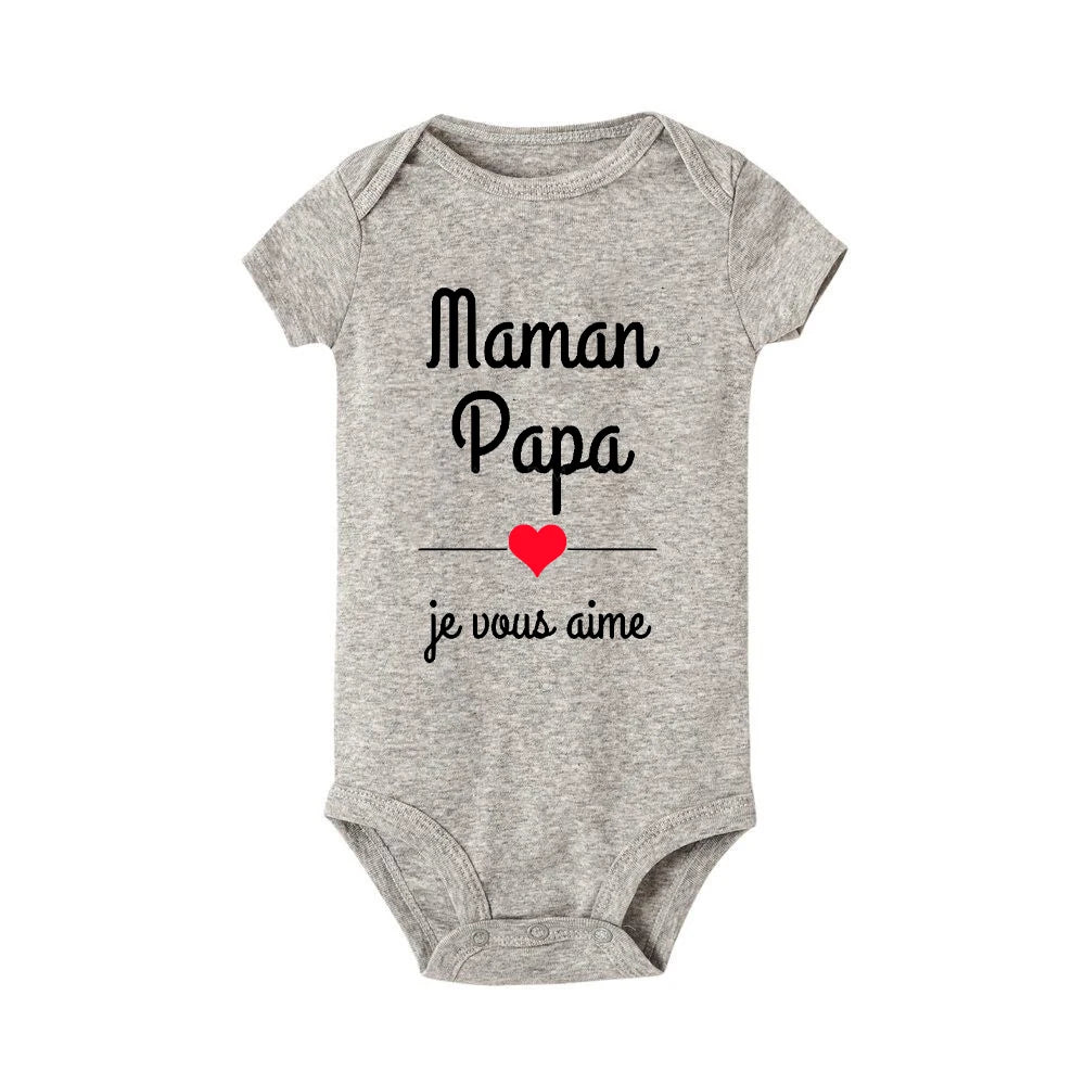 Mama Papa ICH Liebe Sie Baby Bodys Mütter Tag Infant Outfit Vatertag Neue Geboren Jungen Mädchen Kleidung Mütter Tag vatertag Geschenk.