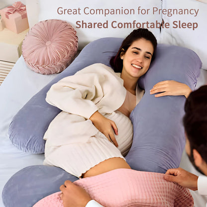 Pregnancy Pillows for Sleeping, G Shaped Full Body Maternity Pillow with Removable Cover - Support for Belly for Pregnant Women.