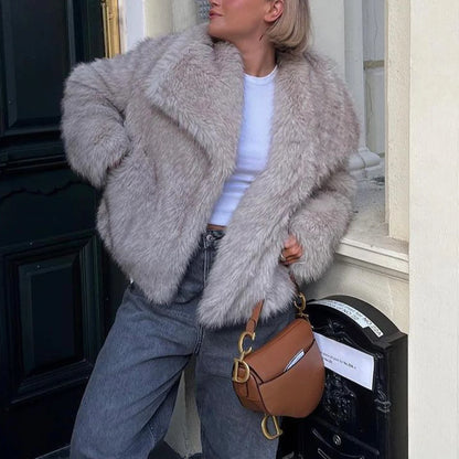 TWOTWINSTYLE Solide Temperament Jacken Für Frauen Revers Langarm Patchwork Tasten Designer Mäntel Weibliche Mode Stil Kleidung