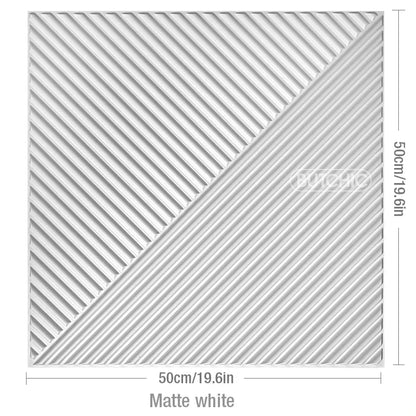 12pcs 50cmx50cm Wood grain 3D Stereo Wall Panel Diamond design tile wall sticker living room mold Bathroom waterproof wall paper