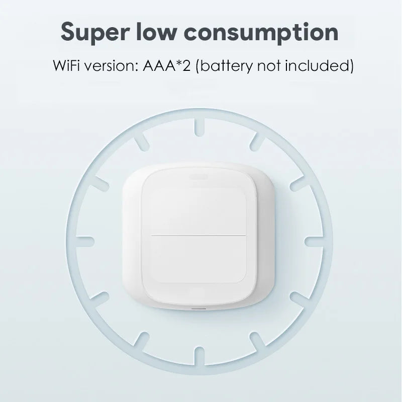 Tuya Smart WiFi/Zigbee Schalter Push Button Schalter 2 Gang 6 Szene Wireless Smart Home Fernbedienung Automatisierung Szenario schalter.