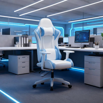 Computer-Bürostühle mit Rückenlehne, ergonomischer Gaming-Sessel mit drehbarer Silla-Heimbüromöbel für langes Sitzen