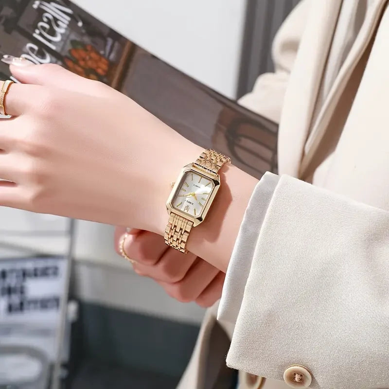 1PCS Fashion Women's Watch Luxury Trendy Versatile Quartz Watch Suitable for Daily Clothing Matching or As a Gift.