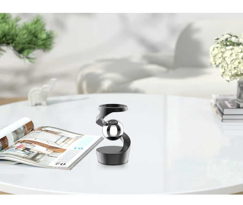 Adult Desktop Stress Relief Toy Aluminum Alloy Decompression Hypnosis Rotary Gyro Fingertip Kinetic levitating Spinner Gift.