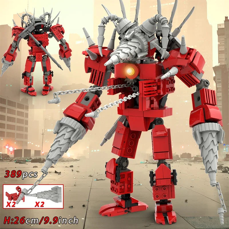 Moc Skibidi Toilet Action Figures builing blocks,Camerman Titan Speakerman Surveillance Man TVMan Boys Bricks Toys For Kids Gift