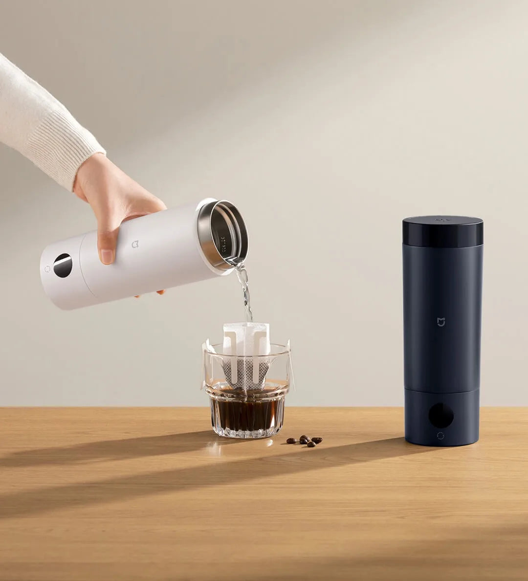 NEW XIAOMI Mijia Portable Electric Kettle 2 Thermos Cup Fast Water Boiler 350ml Smart Temperature Insulated Kettle Travel - CN.