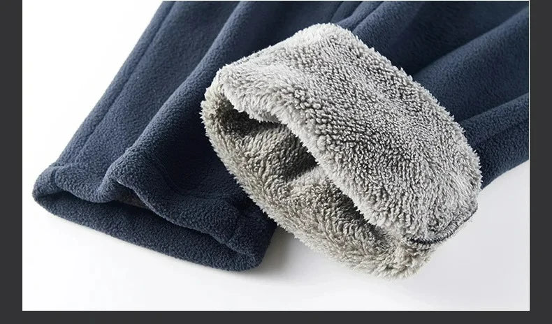 Winter Fleece Ski Pants Men's High Quality Extreme Cold Wool Thick Warm Trousers Women New 2025 Outdoor Camping Work Sweatpants