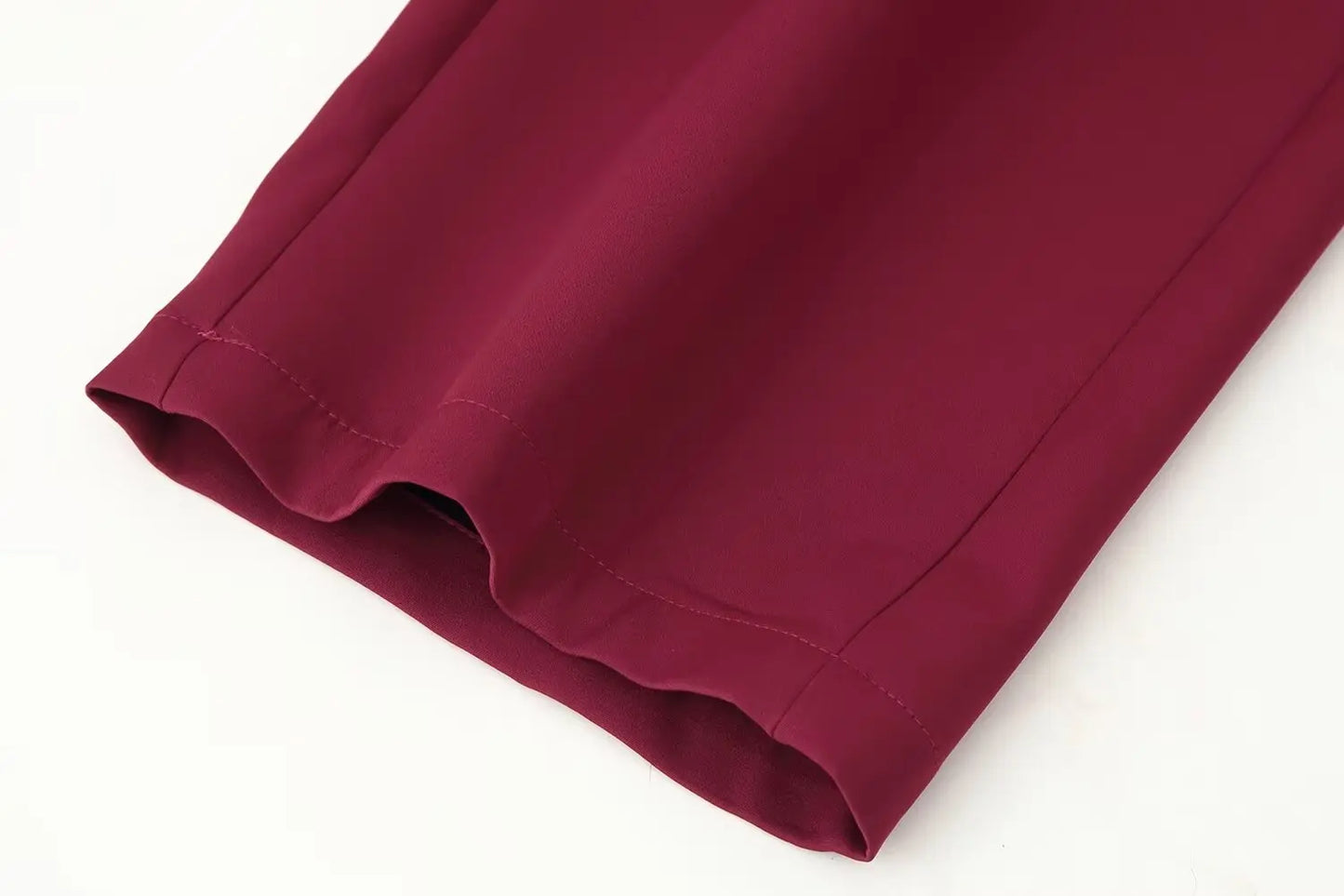 KONDALA 2025 Burgund Quaste Büro Dame Anzüge Einreiher Gerade Blazer + Moderne Gerade Lange Hosen Mode Weiblichen Anzug