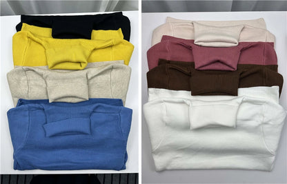 Verdicken Samt Rollkragenpullover Frauen Koreanische Mode Gefüttert Warme Sueter Gestrickte Pullover Schlank Top Winter Jersey Strickwaren Jumper.